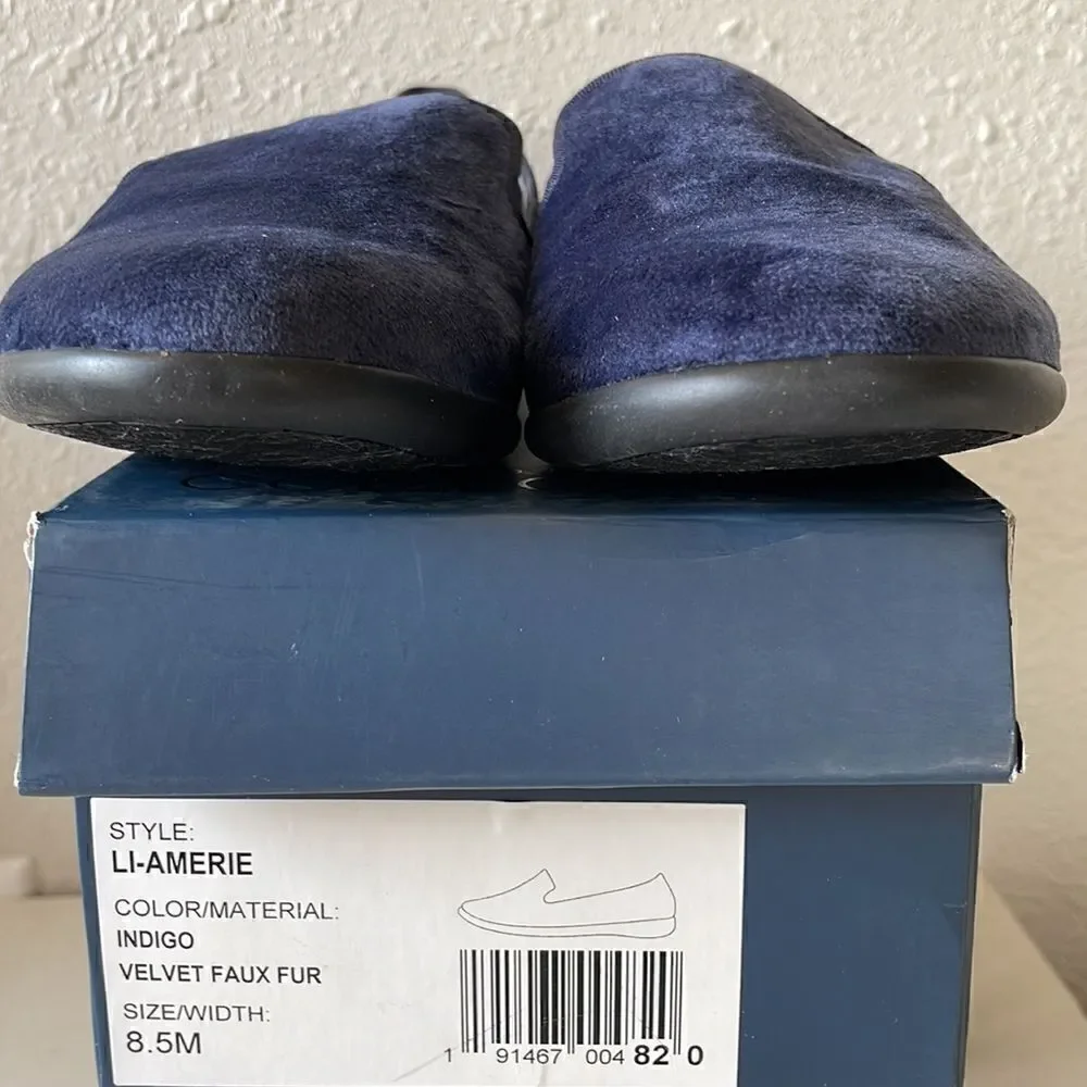 NIB Lori Goldstein Collection Indigo Blue Flats Size 8.5M